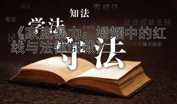 《家庭暴力：婚姻中的红线与法律制裁》